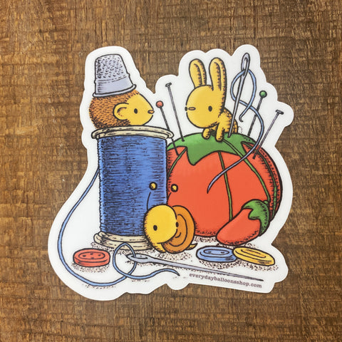 Sewing Supplies Sticker