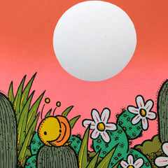 Cactus Patch screen print (12x12)
