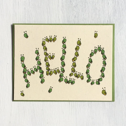 hello bugs greeting card
