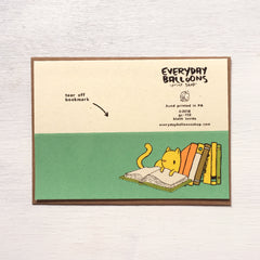 cat bookmark card