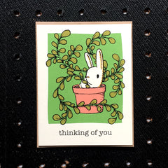 thinking of you bunny card