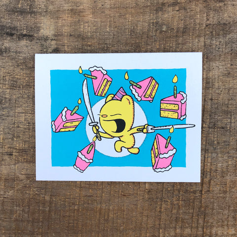 cut the cake birthday card