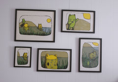 beachside bears screen print (16x20)