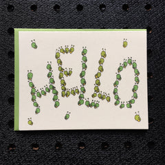 hello bugs greeting card