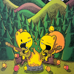 campfire songs screen print (11x17)