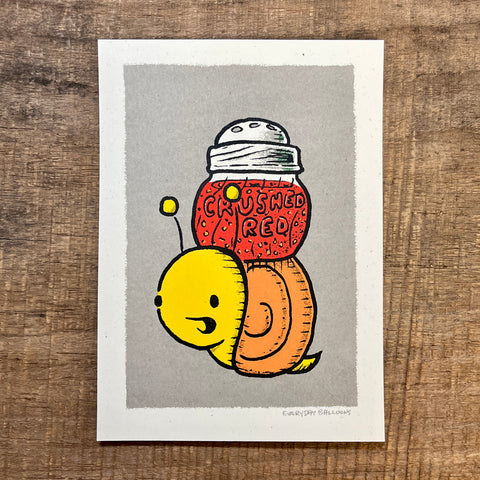 Crushed Red Pepper Snail Print (5X7)