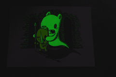 glow in the dark ghost screen print, art print