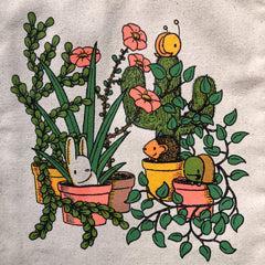 plant friends tote bag