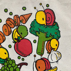 fruits and veggies XL grocery tote bag