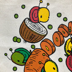 fruits and veggies XL grocery tote bag
