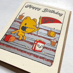 birthday fan card