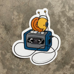 Walkman Snail Sticker