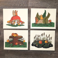 pond pals screen print (8x10)