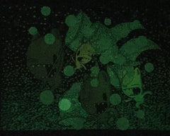 chasing fireflies (glow in the dark) screen print (18x24)