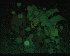 chasing fireflies (glow in the dark) screen print (18x24)