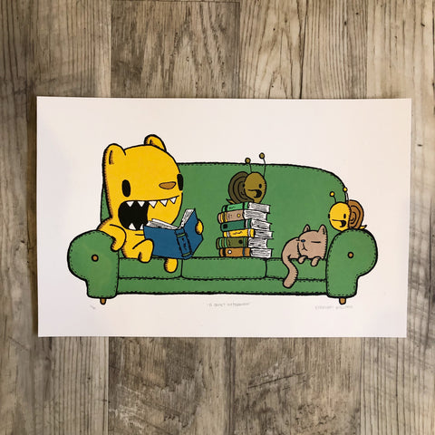 quiet afternoon screen print (11x17) (4th edition)