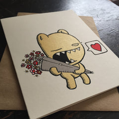 bear valentine, cute valentine card