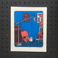 the wind - saxophone screen print (8x10)