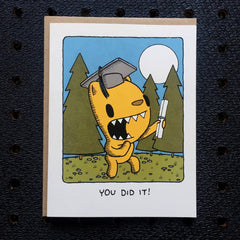 you did it! graduation card