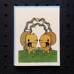 squirrel wedding card