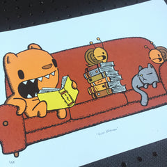 quiet afternoon screen print (11x17) (2nd edition)