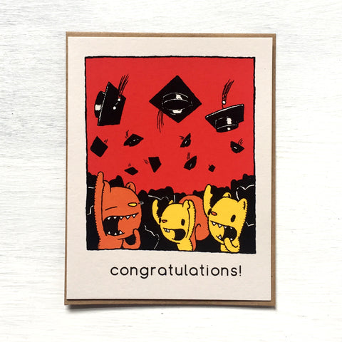 hats off congratulations graduation card