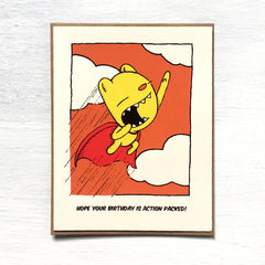 superhero birthday card