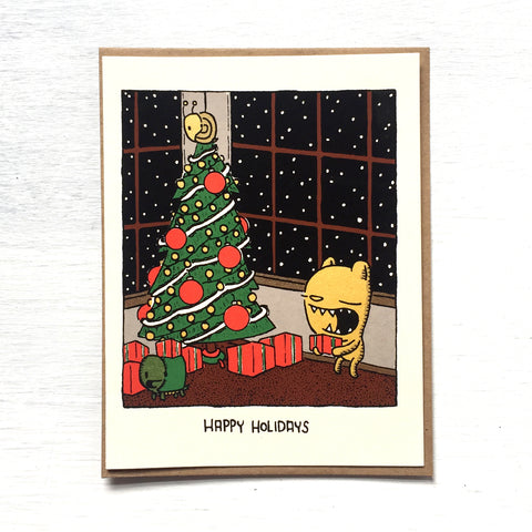 christmas tree holiday card