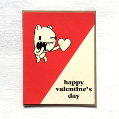 bear valentine card