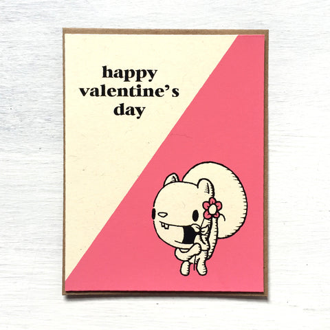 squirrel valentine card