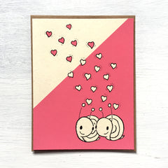 snail hearts card