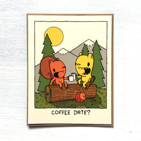 coffee date greeting card