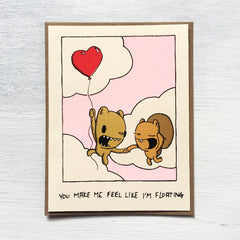 you make me feel like i'm floating card