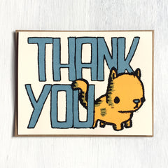 thank you kitty greeting card