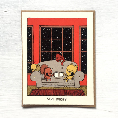 stay toasty holiday card