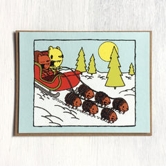 sleigh ride holiday card