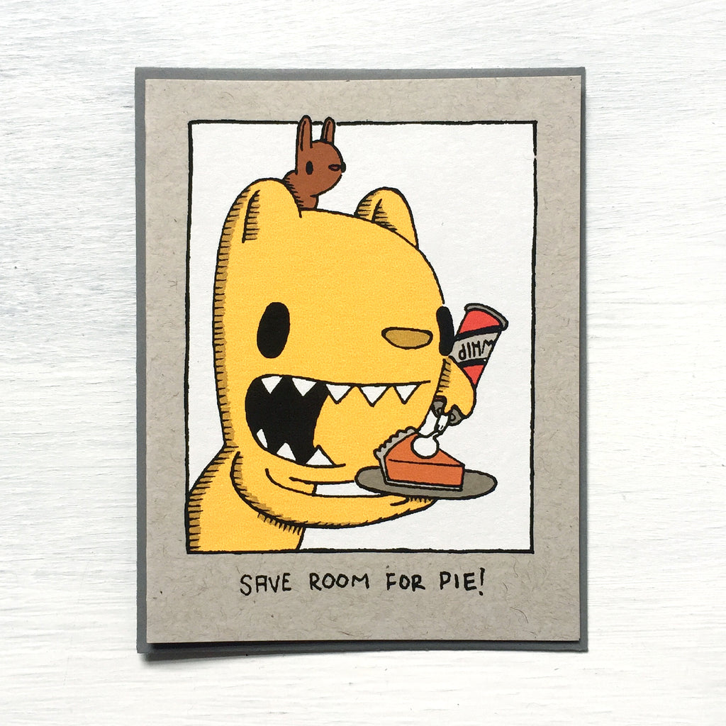 save room for pie thanksgiving card
