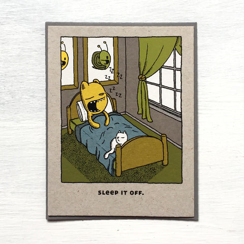 sleep it off card