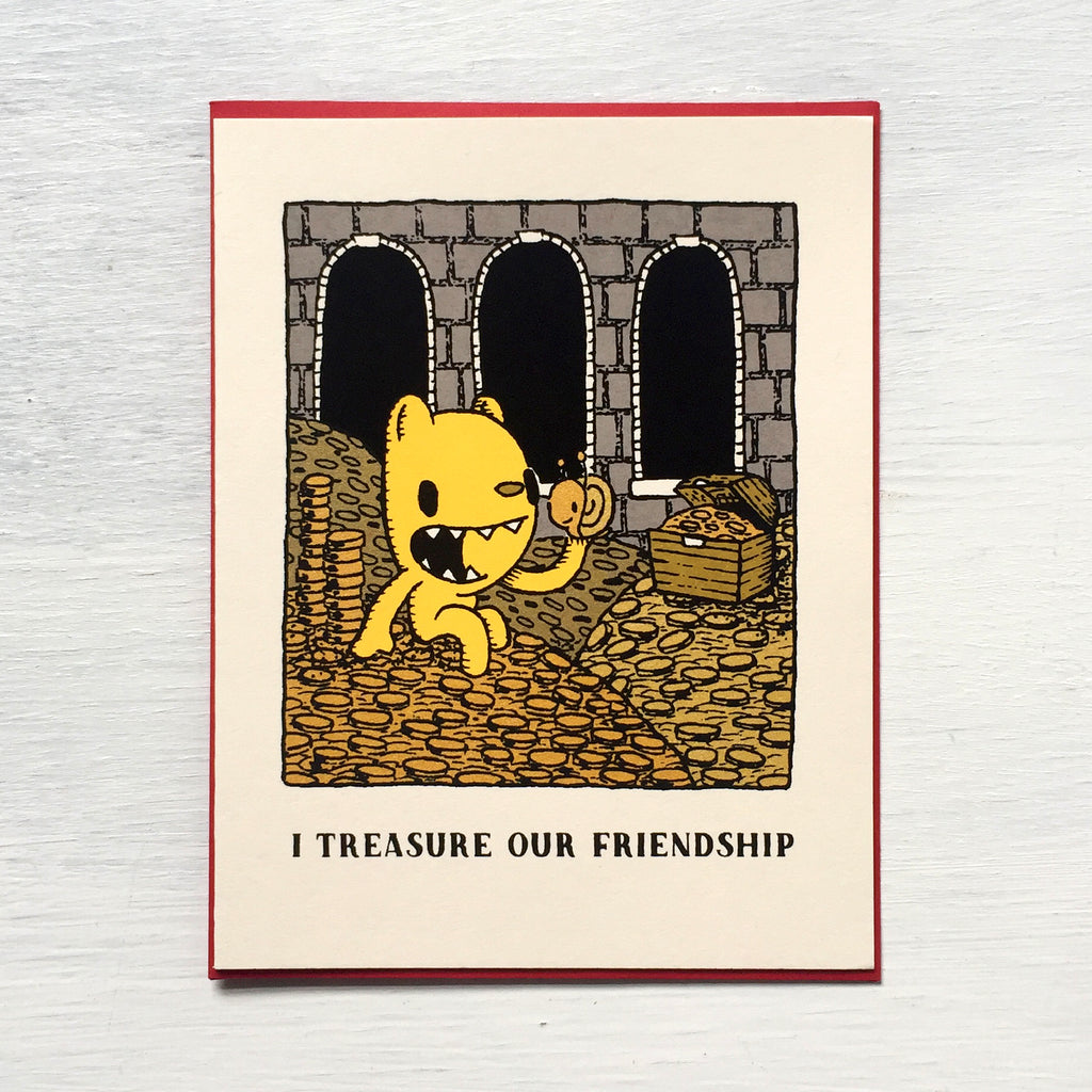 i treasure our friendship card