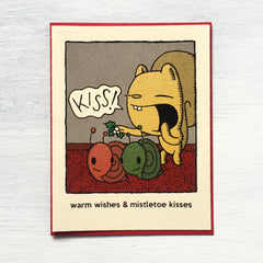 mistletoe holiday card