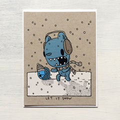 let it snow holiday card