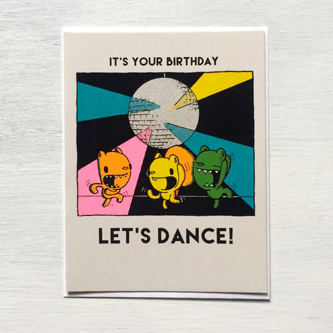 let's dance birthday greeting card