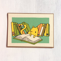 cat bookmark card