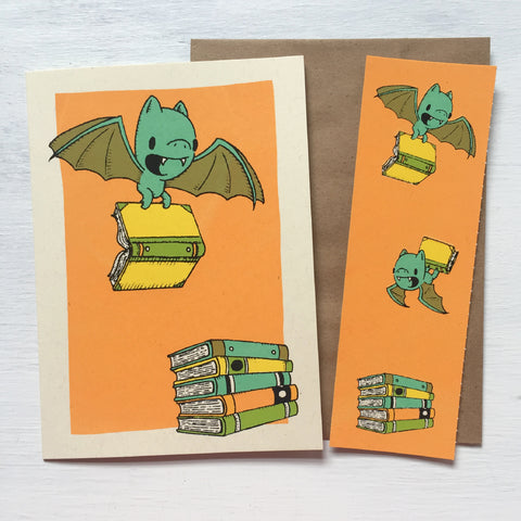 bat bookmark card