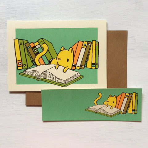 cat bookmark card