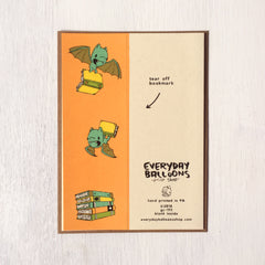 bat bookmark card