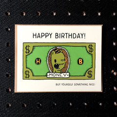 birthday money card