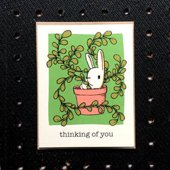 thinking of you bunny card
