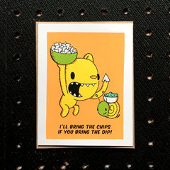 chips and dip card