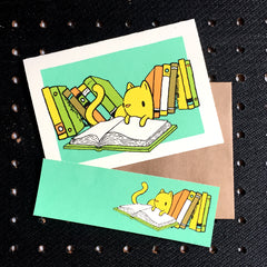 cat bookmark card